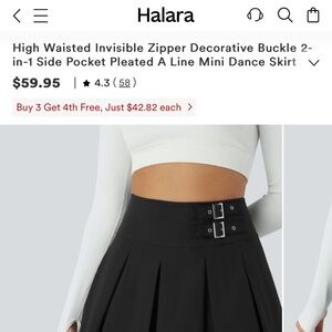 Halara Buckle Skirt NEW